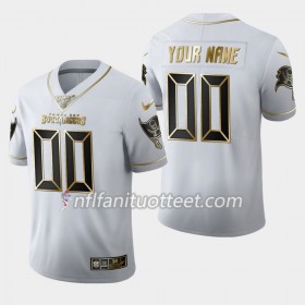 Miesten Tampa Bay Buccaneers NFL Pelipaita Custom Nike Valkoinen Golden Edition 100th